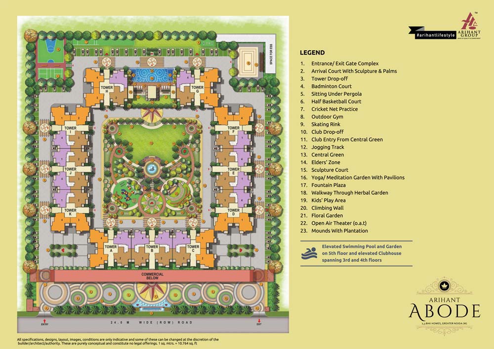 Arihant Abode Site Plan
